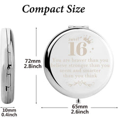 Compact Travel Makeup Mirror for Girls - Perfect Birthday Gift