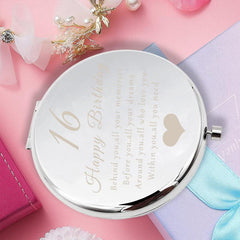 Compact Travel Makeup Mirror for Girls - Perfect Birthday Gift