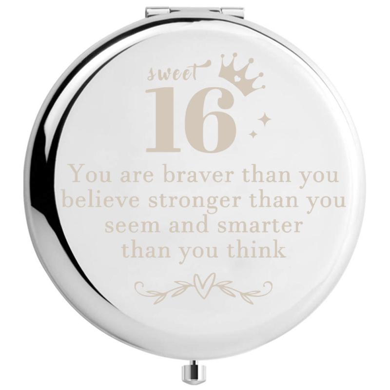Compact Travel Makeup Mirror for Girls - Perfect Birthday Gift