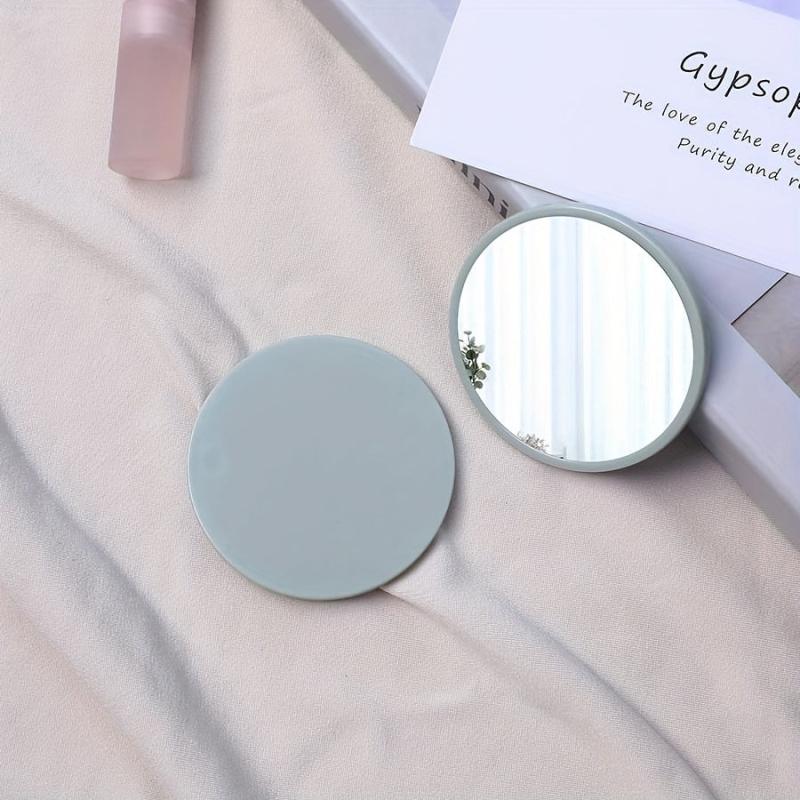 Green Small Round Mirror Compact Makeup Vanity Mirror