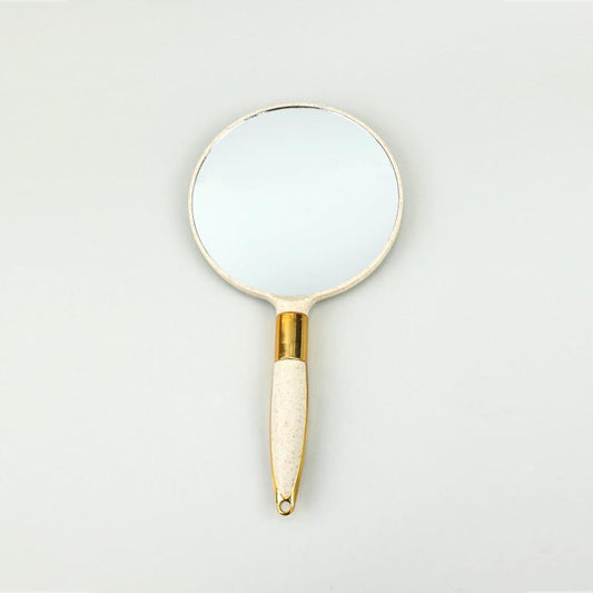 Portable Square Handle Makeup Mirror for Beauty Salons and Tattoos