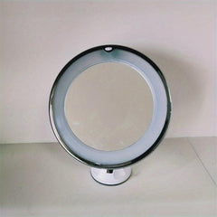 LED Lighted Makeup Mirror Portable 10X Magnifying Mirror with Suction Cup