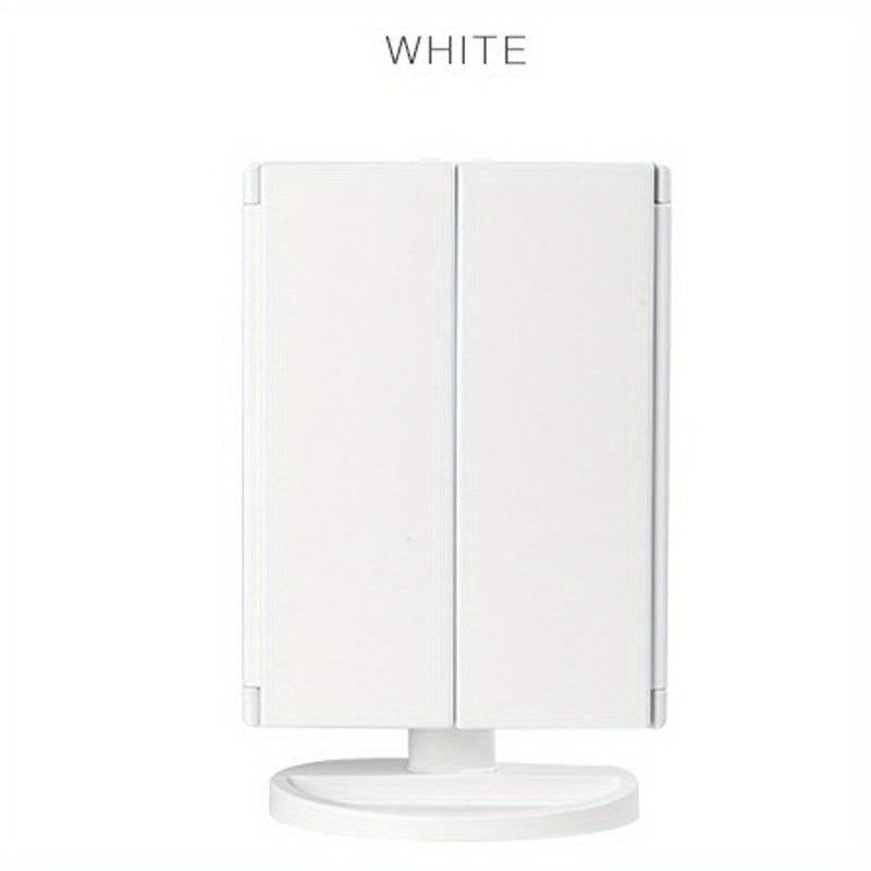 LED Makeup Mirror with 2X 3X Magnification and Adjustable Rotation