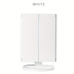 LED Makeup Mirror with 2X 3X Magnification and Adjustable Rotation