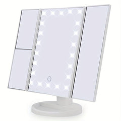 LED Makeup Mirror with 2X 3X Magnification and Adjustable Rotation