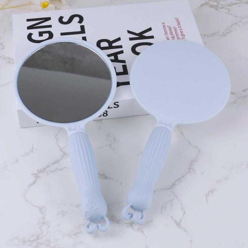 Cartoon Handle Candy Hand Mirror Portable Makeup Mirror