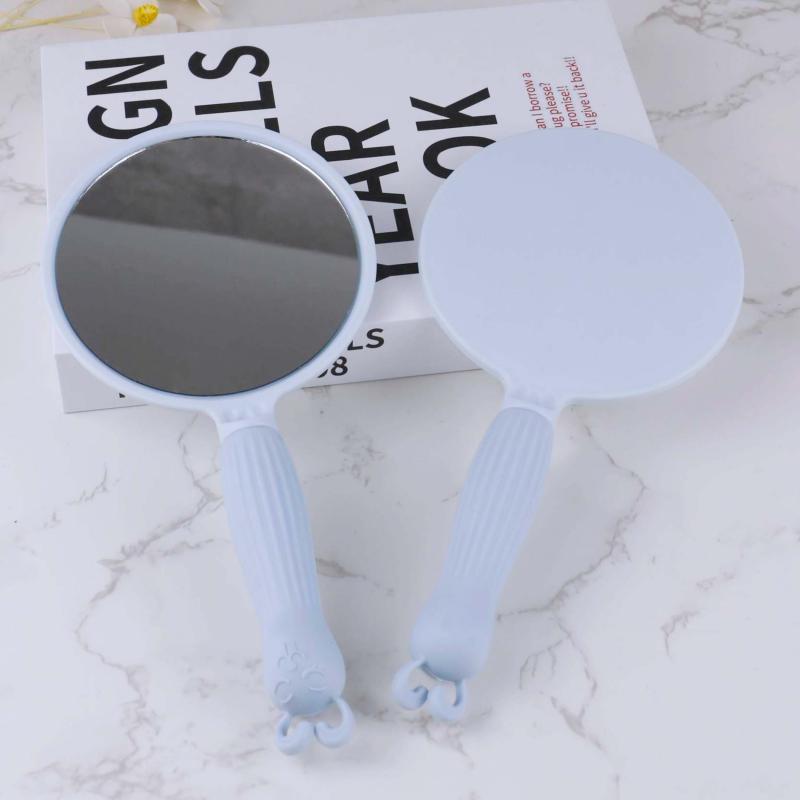 Cartoon Handle Candy Hand Mirror Portable Makeup Mirror
