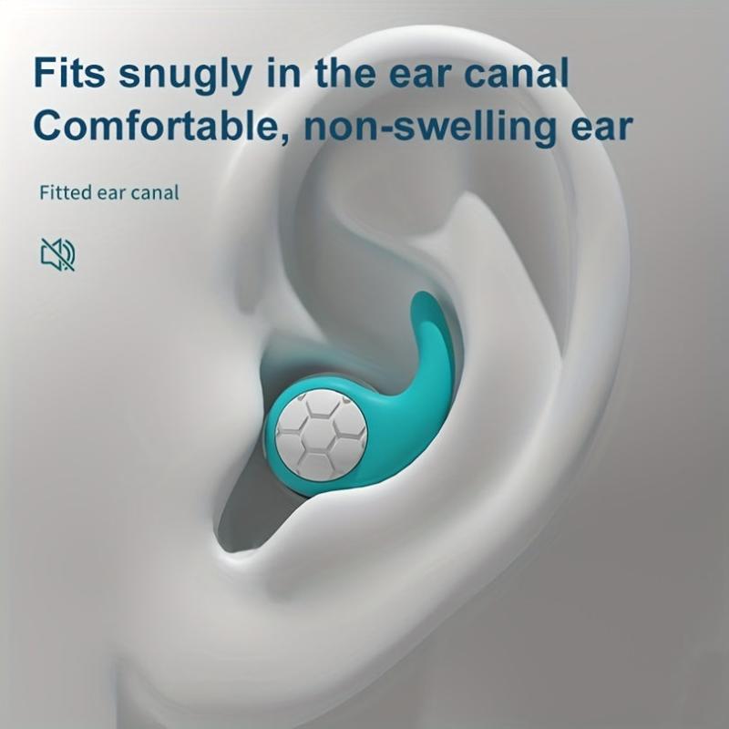 Sleeping Earplugs Pair Waterproof Reusable Comfortable for Swimming Sleeping