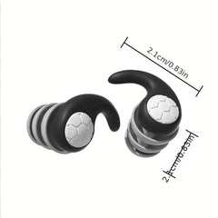 Sleeping Earplugs Pair Waterproof Reusable Comfortable for Swimming Sleeping