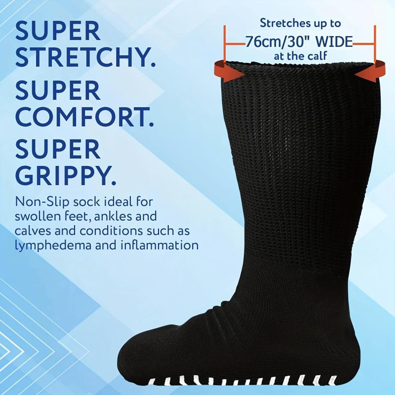 Wide Diabetic Socks for Swollen Feet Relief - Women & Men