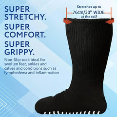 Wide Diabetic Socks for Swollen Feet Relief - Women & Men