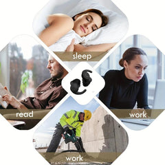 Soft Silicone Earplugs for Sound Insulation Sleeping Concert Swimming & Travel