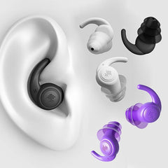 Soft Silicone Earplugs for Sound Insulation Sleeping Concert Swimming & Travel