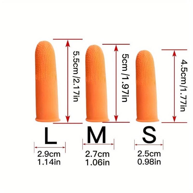 100-300pcs Anti Static Finger Cots Rubber Fingertips Protection Glove
