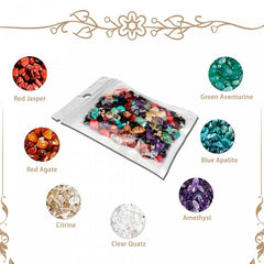 200pcs 7 Chakras Kit Gemstones Healing Crystal Beads DIY Bracelet Jewelry