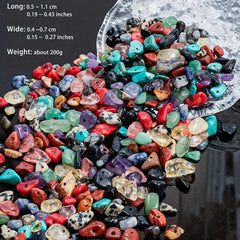 200pcs 7 Chakras Kit Gemstones Healing Crystal Beads DIY Bracelet Jewelry