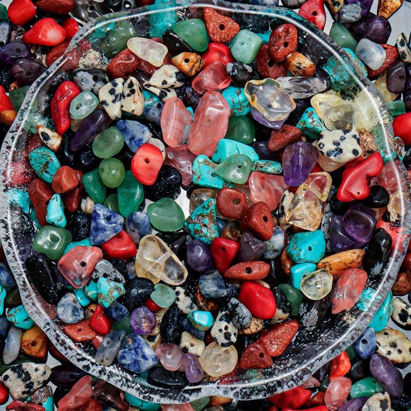 200pcs 7 Chakras Kit Gemstones Healing Crystal Beads DIY Bracelet Jewelry