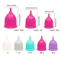 Silicone Menstrual Cup Travel Portable Leak Proof Women's Period Supplies