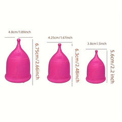 Silicone Menstrual Cup Travel Portable Leak Proof Women's Period Supplies