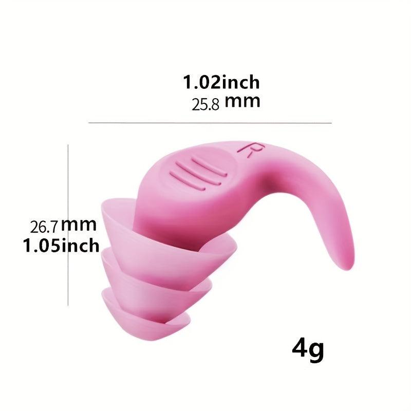 2pcs Silicone Soundproof Earplugs Anti-noise Sleeping Earplugs