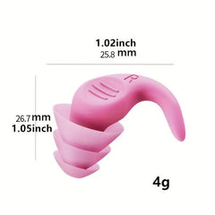 2pcs Silicone Soundproof Earplugs Anti-noise Sleeping Earplugs