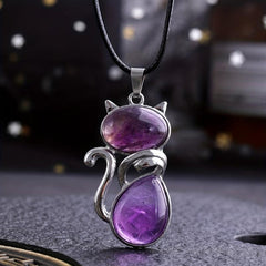Healing Crystal Pendant Necklace Chakra Balance Positive Energy Gem Gift
