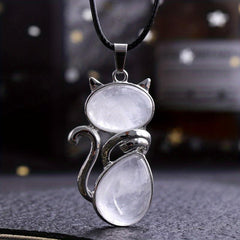 Healing Crystal Pendant Necklace Chakra Balance Positive Energy Gem Gift