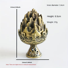 Vintage Arabic Metal Incense Burner Holder for Home Aromatherapy
