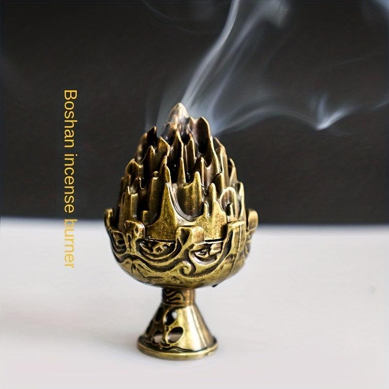 Vintage Arabic Metal Incense Burner Holder for Home Aromatherapy
