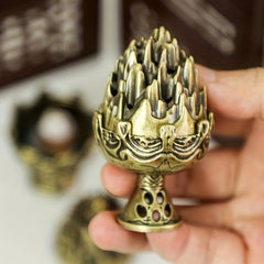 Vintage Arabic Metal Incense Burner Holder for Home Aromatherapy