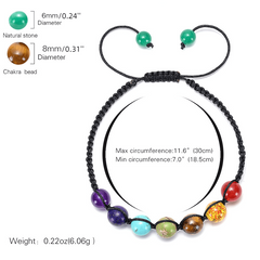 Life Tree 7 Chakra Amethyst Beads Balance Reiki Buddha Yoga Bracelet