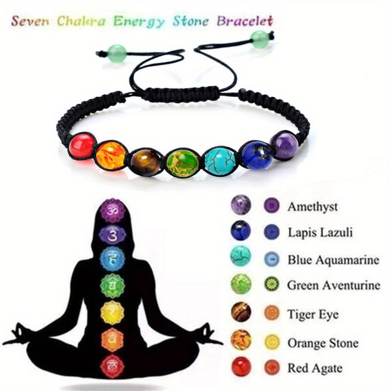 Life Tree 7 Chakra Amethyst Beads Balance Reiki Buddha Yoga Bracelet