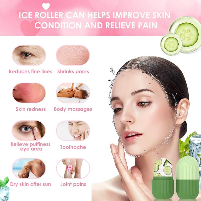 Ice Cube Face Roller Eyes And Neck Brighten Skin & Enhance Glow