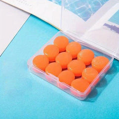 12 Silicone Mud Earplugs Soundproof Sleep Waterproof Decompression