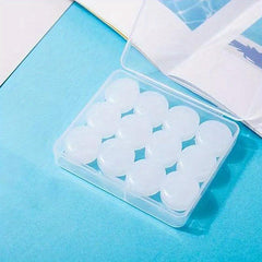 12 Silicone Mud Earplugs Soundproof Sleep Waterproof Decompression