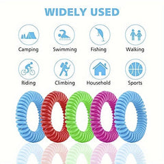 10pcs Mosquito Repellent Bracelets Plant Essential Mosquito Repellent Bands