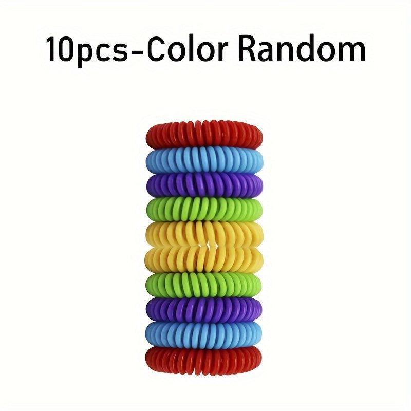 10pcs Mosquito Repellent Bracelets Plant Essential Mosquito Repellent Bands