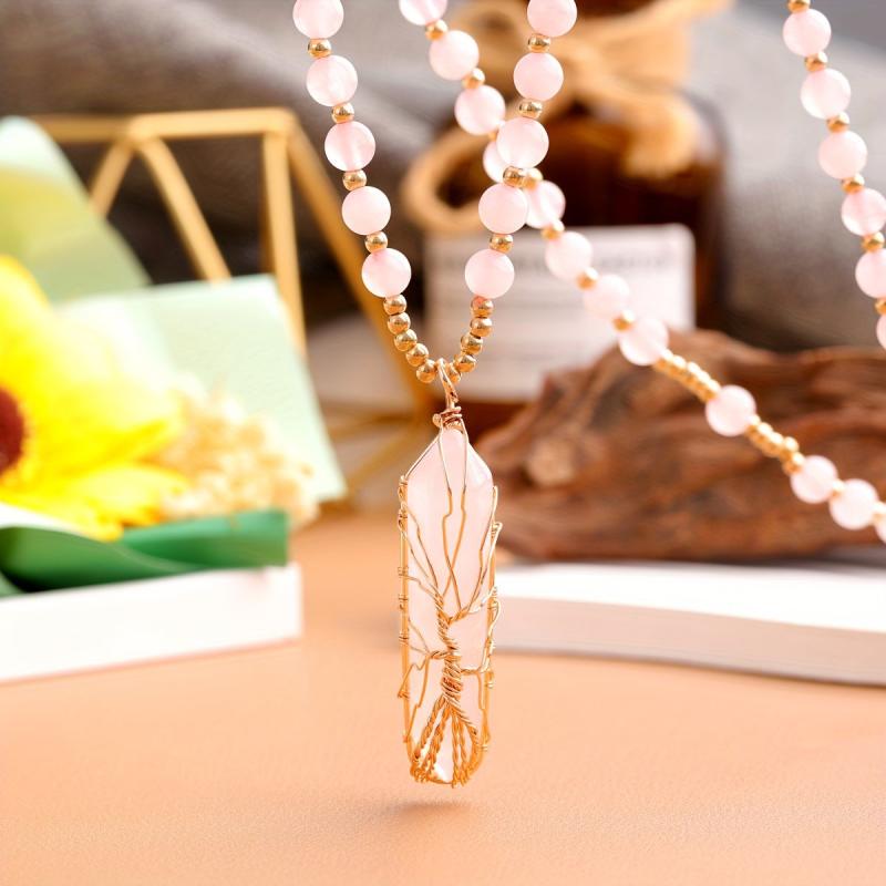 Amethyst Tree Of Life Chakra Pendant Necklace