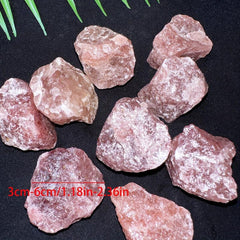 Natural Strawberry Crystal Rough Stone Chakra Balancing Diffuser Stone