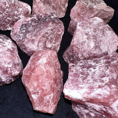 Natural Strawberry Crystal Rough Stone Chakra Balancing Diffuser Stone