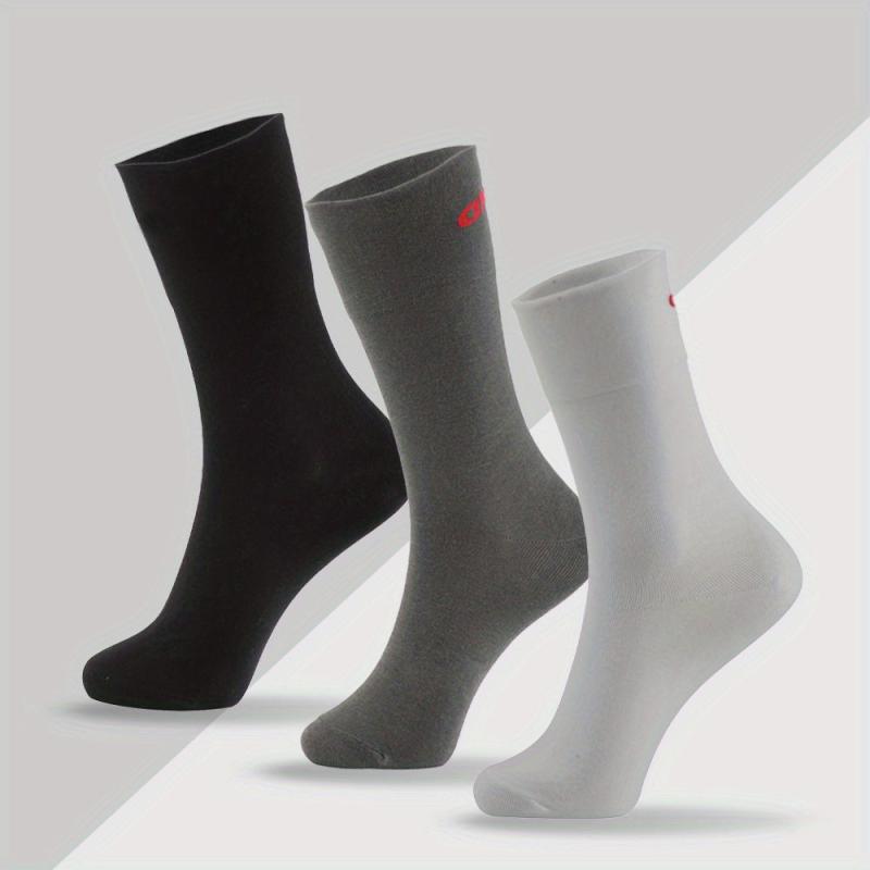 3 Pairs Men's Moisture Wicking Diabetic Crew Dress Socks