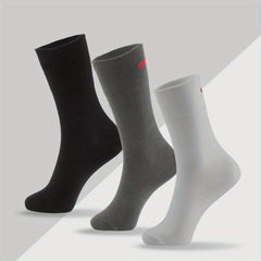 3 Pairs Men's Moisture Wicking Diabetic Crew Dress Socks