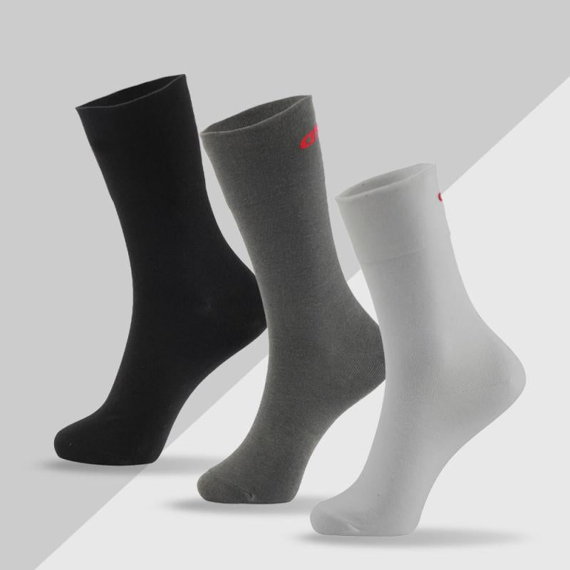 3 Pairs Men's Moisture Wicking Diabetic Crew Dress Socks