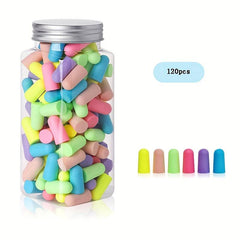 120Pcs Soundproof Mute Earplugs For Sleeping & Learning