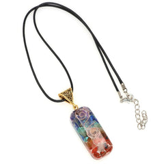 7 Chakra Stones Pendants Reiki Crystal Necklace For Women Yoga Meditation