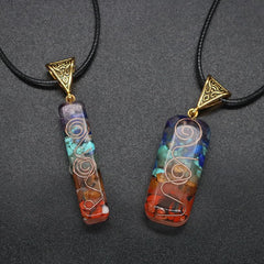 7 Chakra Stones Pendants Reiki Crystal Necklace For Women Yoga Meditation