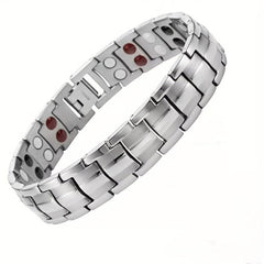 Detachable Double row Magnet Men's Bracelet Energy Health Bracelet