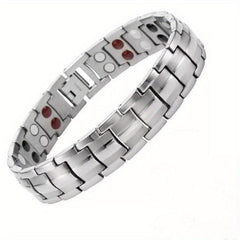 Detachable Double row Magnet Men's Bracelet Energy Health Bracelet