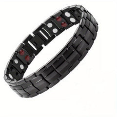 Detachable Double row Magnet Men's Bracelet Energy Health Bracelet
