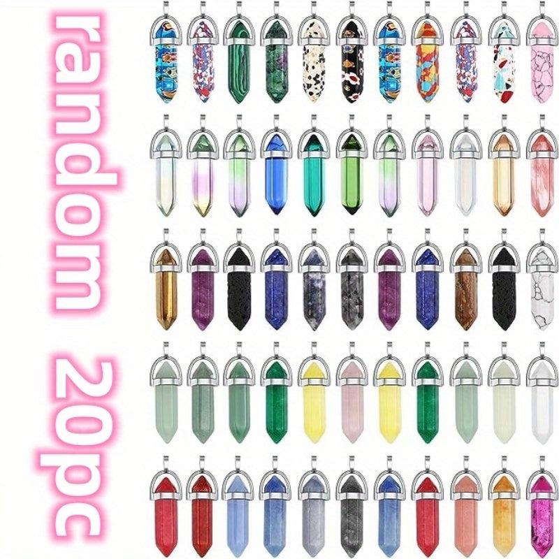 Chakra Crystal Stone Pendant for Necklace Jewelry Making